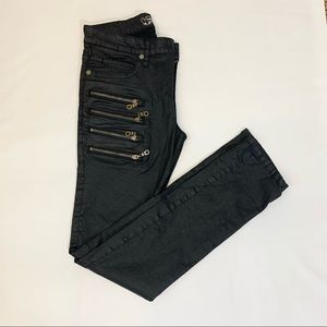 Men Robin’s Jeans Men Black with zippers